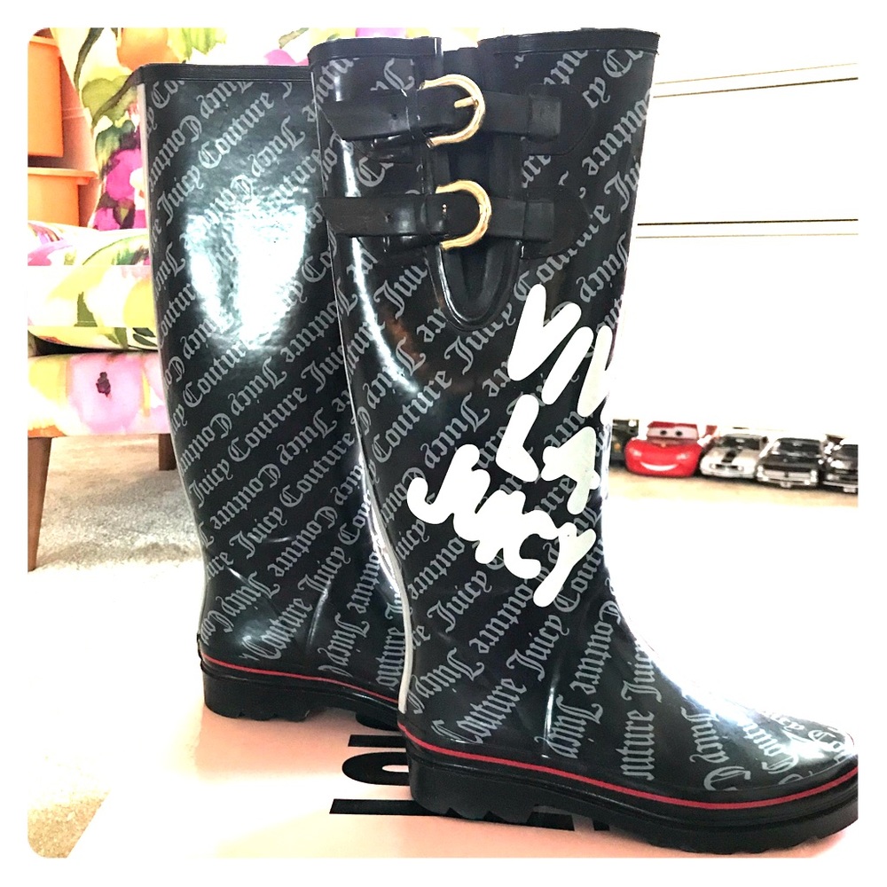 Barely worn Juicy Couture rain boots! Size 8